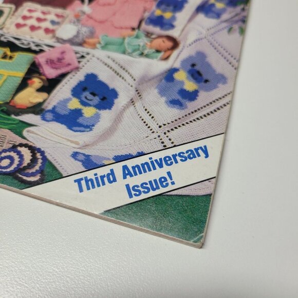 Annies Crochet Newsletter 1986 No 19 Baby Nursery Doll Dress Crafting Blanket - Picture 2 of 9